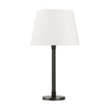 Lauren Ralph Lauren Grayson 1 Light Bedroom Home Office Living Room Lamp With White Linen Shade