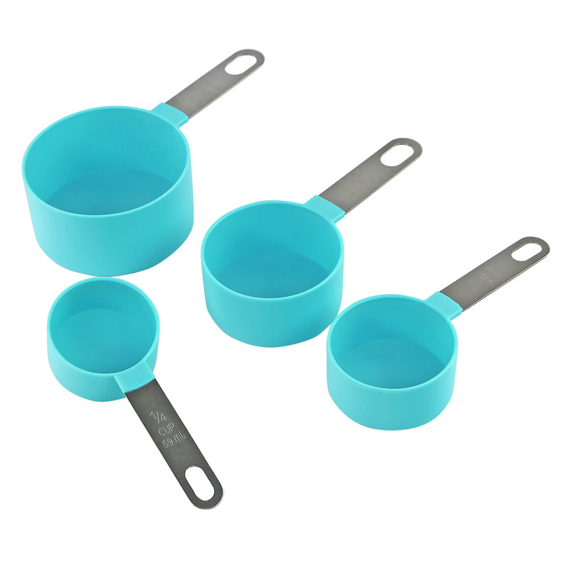 Ensemble de 4 tasses à mesurer, Turquoise