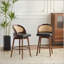 Tabouret de bar en bois Como, ensemble de 2