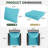 8-pcs Patio Individual Chair Cushion Covers – 4" Thick Water-repellent Replacements For 4-seat Sectional Sofa-440291426