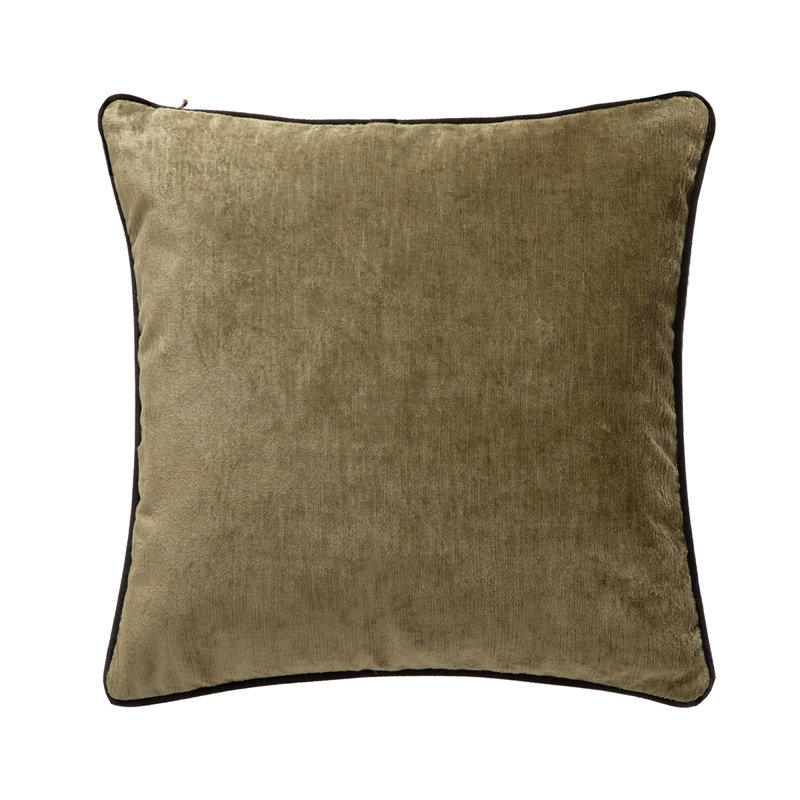 Boromee Velvet Pillow Cover & Insert, Square 18", Purple