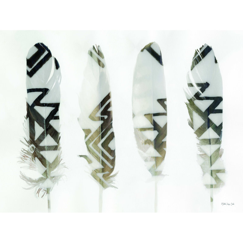 Plumes 1 - impression sur toile tendue, H 12 po x l 16 po