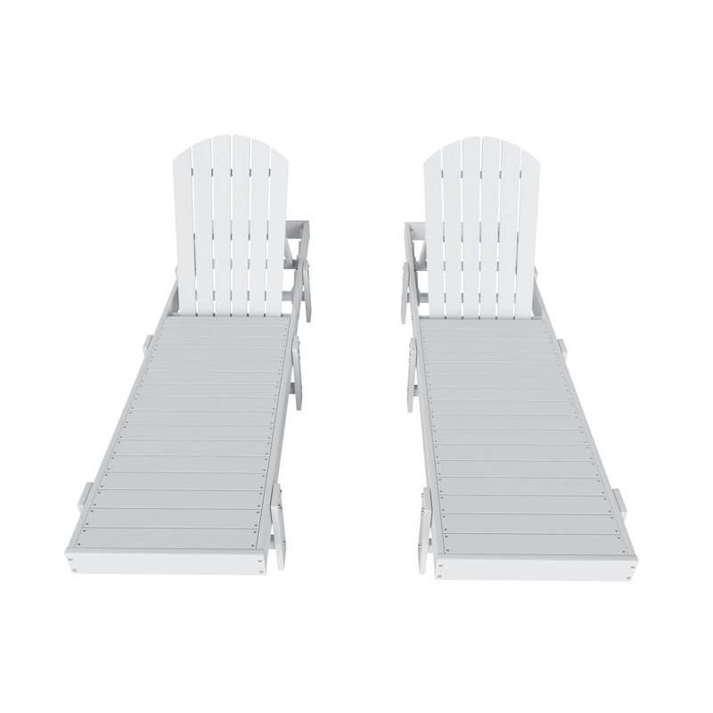 Altura Outdoor Chaise Lounge Set, White