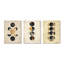 «Lunar Phases Abstract - Moon», ensemble de 3 reproductions d'art sur toile-129075737-129075743