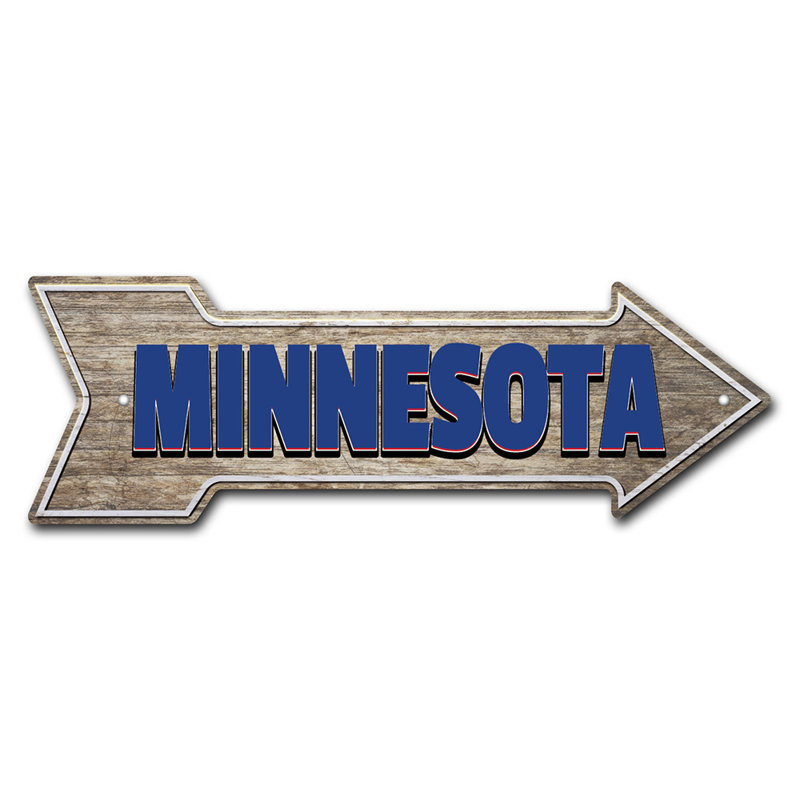 Décalcomanie amusante Minnesota 18 po de large, H 6 po x l 18 po x P 1 po