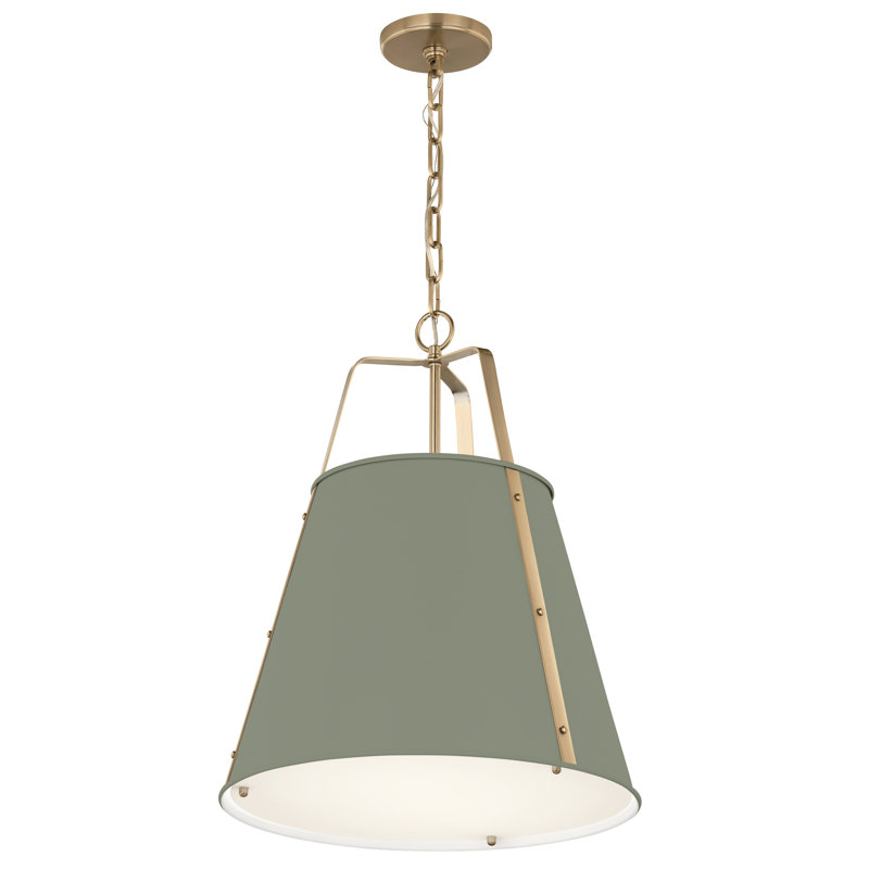 Luminaire suspendu 2 lumières Etcher, Heritage Green, 2