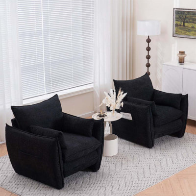 Chaise rembourrée en chenille