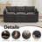 80.3" Wide Modular Storage 3-Seater Sofa-908157516