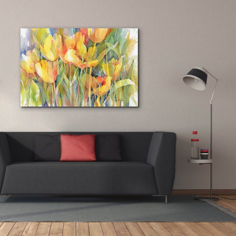 Winston Porter «Golden Group» par Annelein Beukenkamp, art mural sur toile, H 40 po x l 60 po x P 1,5 po