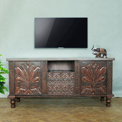 Creative Solid Wood TV Stand
