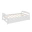 Un lit plateforme simple accompagné d'un lit gigogne sous le lit simple-274311417