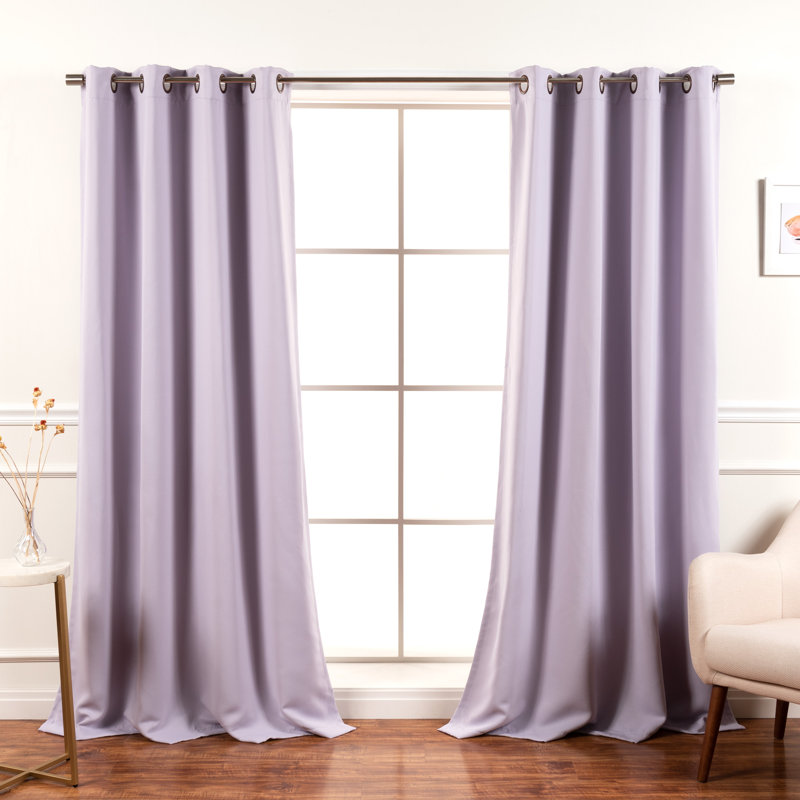 Aubreey Blackout Curtain Panel Pair, 52" W x 84" L, Lilac