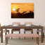 Golden Antelope Sunset, art dramatique paisible, paysage animal tranquille-129005668