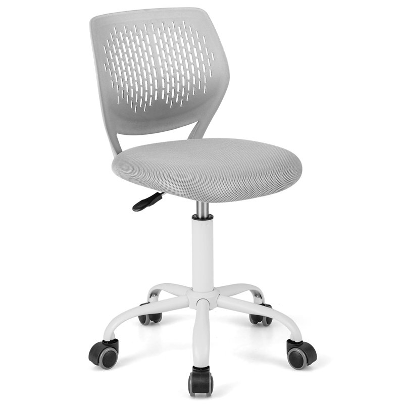 Ebern Designs Task Chair with Wheels, Blue