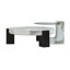 Table basse avec table d'appoint Bianco White