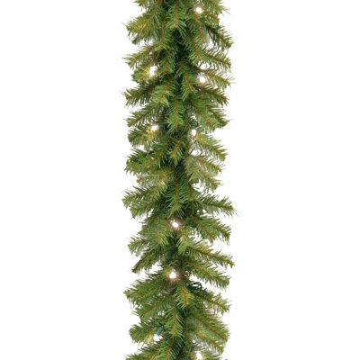National Tree Company 9ft. Norwood Fir Garland with LED Lights
