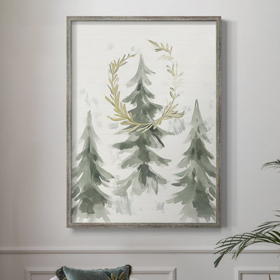 «Christmas Holiday», art encadré en bois massif