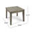 Wood Side Table, Grey, Low Profile For Outdoor Decoration, 20"X20"X15.44", 30Lbs Weight Capacity Grey Minimalist Transitional Garden Area, 20X20x15.44, Load