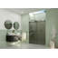 Equinox 56 - 60 in. x 60 in. Fully Frameless Gray Tinted Sliding Bathtub Door-828610933