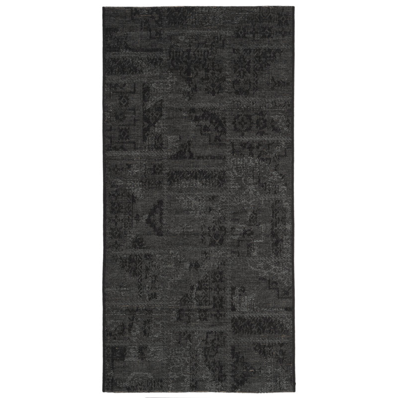 Tapis oriental gris foncé Changle Ongar, Rectangle 4 pi x 6 pi