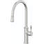 Davoli Pull-Down Kitchen Faucet with Button Sprayer - High Arc Spout-1485110145