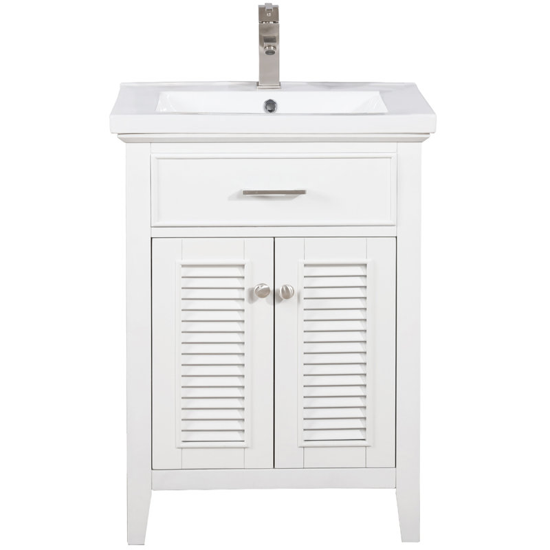 Ensemble de meuble-lavabo simple 24 po Cameron, Blanc