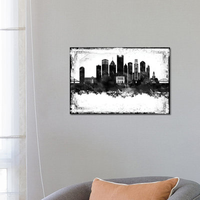 Pittsburgh Skylines - Wrapped Canvas Print