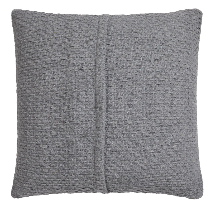 Hermbusche Square Throw, Grey, Polyester/Polyfill