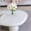 Table basse Cloud avec 3 pieds sphériques, table d'appoint moderne en bois pour les petits espaces et les salons