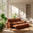 Cheng 73.2" W x 33.1" D x 36" H Convertible Corduroy 3-in-1 Sleeper Sofa Bed-129388102