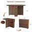 Table de salle à manger pliante 3 en 1 avec rangement - Table de cuisine ovale extensible de 51 pouces sur roulettes verrouillables - Casier à vin, tiroir et étagères - Gain de place pour les petits espaces.-1087824669