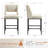Jenie Modern Upholstered 26.4'' Linen Counter Stool with Metal Frame-487711835