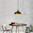 Elegant Scandinavian Chandelier, Black Finish, 14.2 Inch Diameter x 48.8 Inch Height | Adjustable Cable Length: 35.4 Inches | Metal Body, E27 Socket Max 40W | Perfect for Modern Home Decor & Lighting Solutions-1195936844