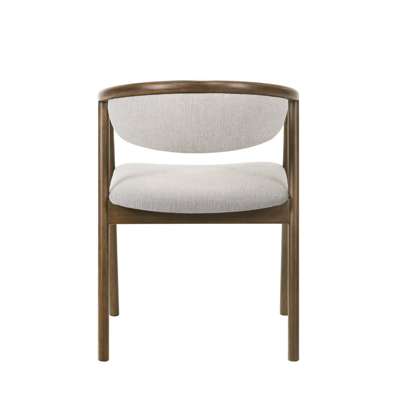 Delina Chenille & Walnut Side Chair