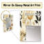 Zintis Botanical Flowers Rustic Charm - miroir unique botanique, grand miroir mural bohème, impression d'art en métal-354771340