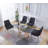Glass Top Metal Base Dining Table-1735962148