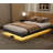 Floating Bed Frame with LED Lights, Metal Bed Frame, No Springs, Easy to Assemble-904295791