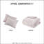 Édredon très grand / très grand, velours écrasé mauve et mélange, rembourrage, édredon lavable et literie confortable, facile à nettoyer
