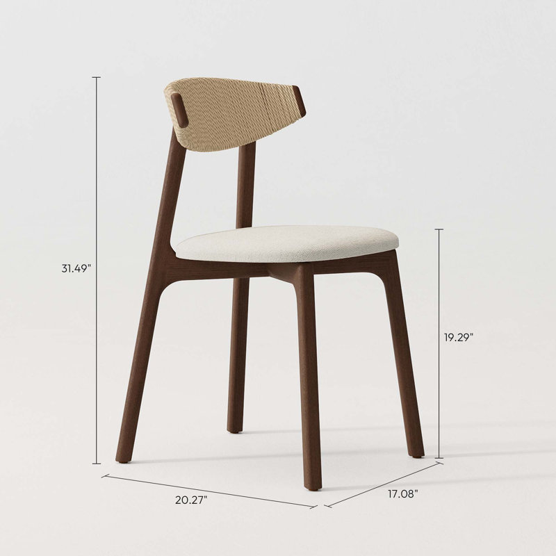 Chaises de salle à manger tissées
