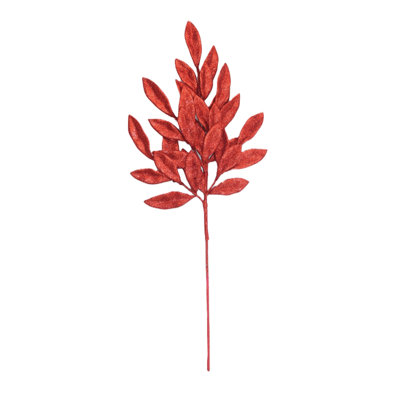 24in(s) Red Laurel Leaf Pick