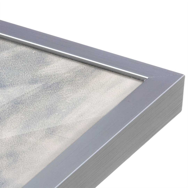 «Sunny Field I» par Nathan Larson, reproduction d'art, H 12 po x l 18 po, Argent