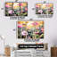 Thirsk - Ensemble d'art mural coquelicot-108462272-108462277