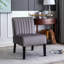 Ensemble de 2 chaises en velours Mid-Century modernes - Gris - Capitonnage-1740897638