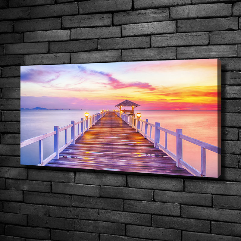 Wooden Pier - Wrapped Canvas Print