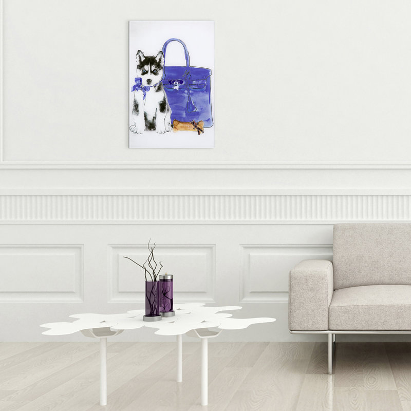 « husky », impression sur verre