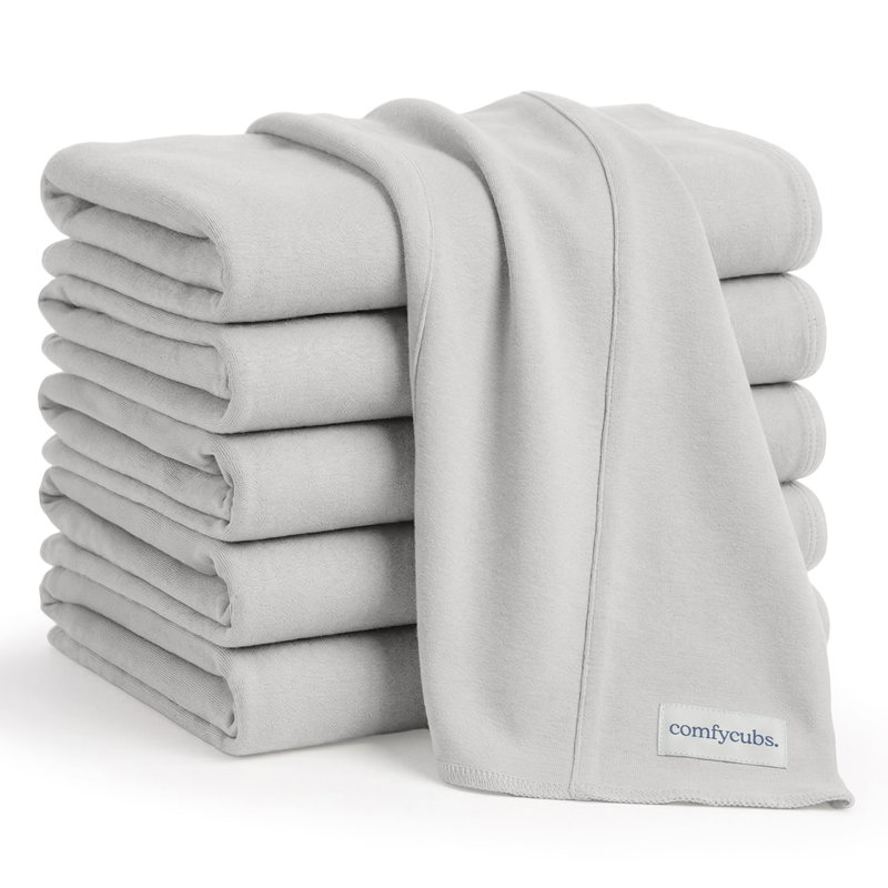 Cotton Burp Cloths 100% Cotton Bath Towels, Stone
