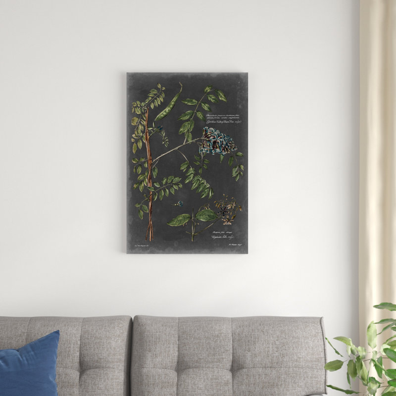Tableau botanique rétro VII, H 30 po x l 20 po x P 1,25 po