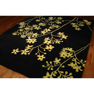 Carolette Soho Hand Tufted Wool And Viscose Floral Rug