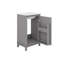 Meuble-lavabo autoportant de 20 po avec lavabo en céramique, 1 porte à fermeture douce et beaucoup de rangement-832602841