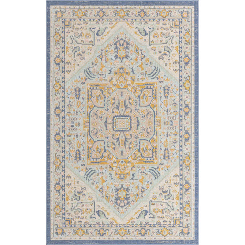 Joshette Oriental Indoor Rug, Rectangle 5'3" x 8'